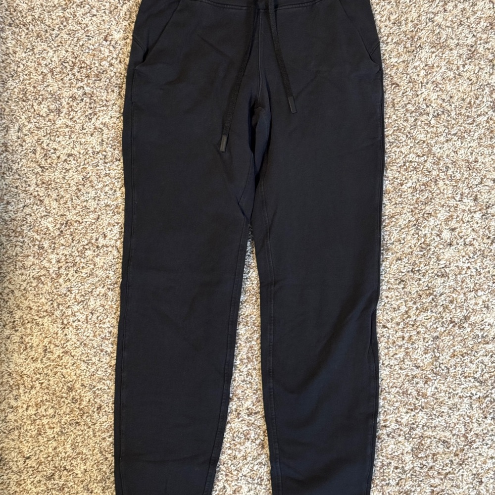 Lululemon Athletica Black Track Pants with Tapered Legs